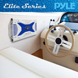 Pyle Hydra Marine Amplifier - Upgraded Elite Series 1000 Watt 4 Channel Bridg...