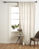 Solino Home 100% Pure Linen Curtain 84 Inches Long &#8211; Light Natural 52 x 84