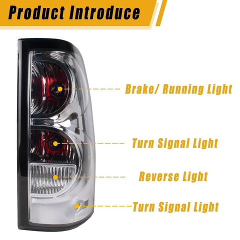 Boine Tail Light Compatible With 2003-2006 Chevy Silverado 1500 2500 3500 GMC...
