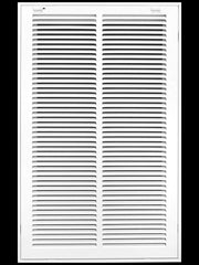 HVAC Premium 14" X 25" Steel Return Air Filter Grille for 1" Filter - Fixed H...