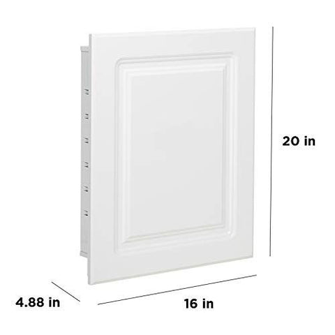 American Pride Recess-Mount Raised Panel Door 16" x 20", Steel Body, White