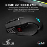 Corsair M65 RGB Ultra Wireless, Tunable FPS Wireless Gaming Mouse, Black