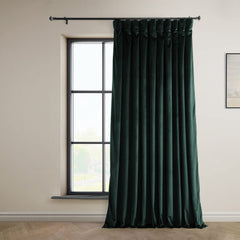 HPD Half Price Drapes Heritage Plush Velvet Curtains 108 Inches Long Room Dar...