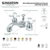 Kingston Brass KS3951PX Restoration 4-Inch Adjustable Center, Polished Chrome