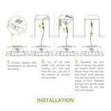 ASD 6 Inch Retrofit LED Square Recessed Lighting 5 CCT 2700/3000/3500/4000/50...