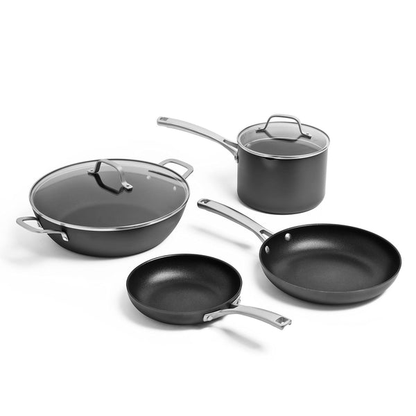 Calphalon Classic Hard-Anodized Nonstick Cookware Kitchen 6 Piece, Black