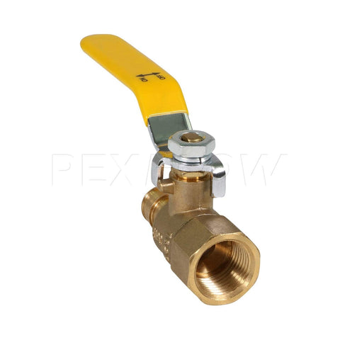 Midline Valve FFBL3-NL-5 Heavy Duty Full Port Ball Valve, Brass with 1 in. FI...