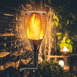 Upgraded Solar Flame Lights Outdoor, 3 Options Solar Torch Lights, Waterproof...