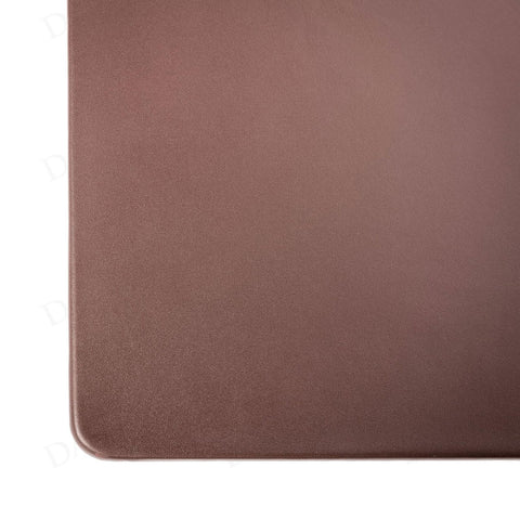 Dacasso 24&#8221; x 19&#8221; Chocolate Brown Leather Desk Pad w/Out Rails - Exe