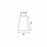 Aspen Creative 32660-9 Small Hardback Empire Shape Chandelier Set (9 Pack), T...