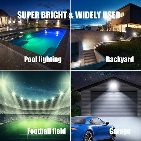 OHLUX LED Flood Lights Outdoor, 6000lumen Superbright, 60W IP66 Waterproof fo...