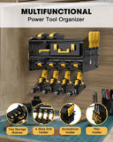 Power Tool Charging Station - 3 Layer Wall Mount Power Tool Organizer with Ch...