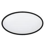 24 inch Matte Black Oval 40 Watt 2800 Lumens Dimmable 24 inches,