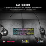 Corsair K65 RGB Mini 60% Mechanical Gaming Keyboard - Cherry MX Brown Mechani...