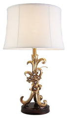 OK Lighting OK-4279T Athena Bronze Table Lamp, 17" x 17" x 30"