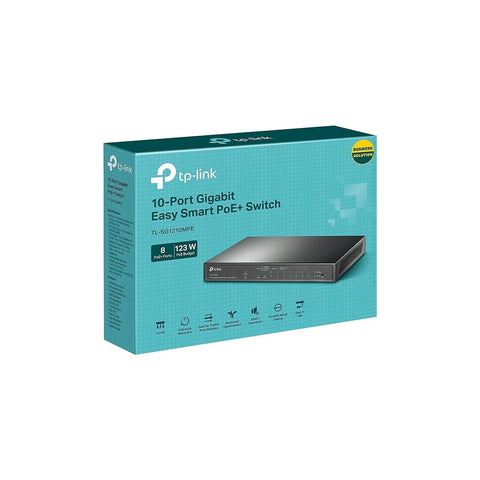 TP-Link TL-SG1210MPE | 8 Port Gigabit PoE Switch | Easy Smart Managed | 8 PoE...