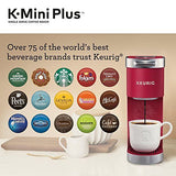 Keurig K-Mini Plus Single Serve K-Cup Comes With 6 to 12 oz., Cardinal Red