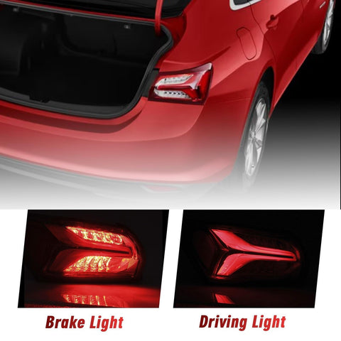 Tail Light Brake Lamps Compatible with 2019 2020 2021 2022 Chevy Malibu Rear ...