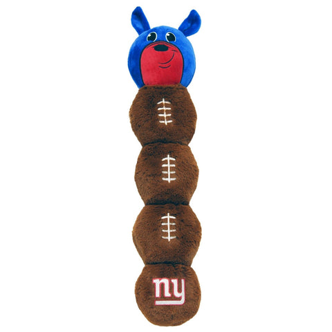 NFL New York Giants PET GIFT BOX with 2 Licensed DOG TOYS, 1 Logo-engraved NA...