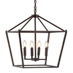 JONATHAN Y JYL7437A Pagoda Lantern Dimmable Adjustable 16", Oil-Rubbed Bronze