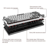 DURGOD Gaming Mechanical Keyboard with Cherry MX Silent Red Switches - 104 Ke...