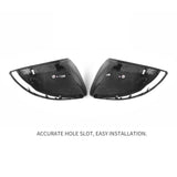 C Class W205 Mirror Cover,Real Dry Carbon Fiber Replacement Mirror Cap,Fit fo...