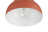 Craftmade 59181-BCY Ventura Dome Flush Mount, 1-Light 60 Watts, Baked Clay, B...