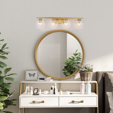 KSANA Gold Bathroom Light Fixtures, Modern Bathroom Vanity Light fixtures Ove...