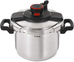 T-fal Clipso Stainless Steel Pressure Cooker 8 Quart 8-Quart, Silver