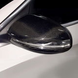 C Class W205 Mirror Cover,Real Dry Carbon Fiber Replacement Mirror Cap,Fit fo...