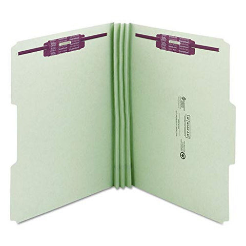 Smead Pressboard Fastener File Folder with SafeSHIELD Fasteners, 2 Fasteners,...