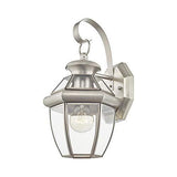 Livex Lighting 2051-91 Monterey 1 Light Outdoor 1 Pack, Brushed Nickel