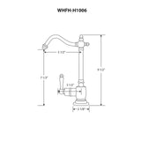 Whitehaus Collection WHFH-H1006-PN Point of Use Instant Hot Water Faucet with...