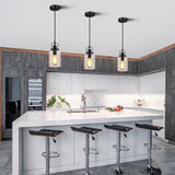 Pendant Light Kitchen Island 3 Pack, Modern Hanging Light Fixtures with Clear...