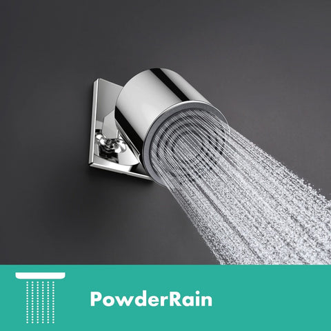 hansgrohe Pulsify S 4-inch Modern Showerhead 1-Spray PowderRain with QuickCle...