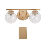 KSANA Modern Gold Bathroom Vanity Lights, 2 Light Vanity Light Fixtures Seede...