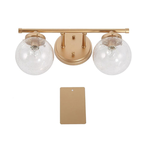 KSANA Modern Gold Bathroom Vanity Lights, 2 Light Vanity Light Fixtures Seede...