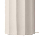 Globe Electric 65922 20" Table Lamp, Ribbed Concrete Finish, 20 Inches, Doris