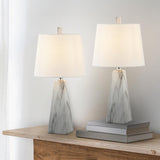 JONATHAN Y JYL1037A-SET2 Owen 20.5" Resin LED Table Lamp Contemporary, Office...