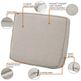 Classic Accessories Montlake Water-Resistant 25 x 22 x 4 Inch Patio Lounge Ba...