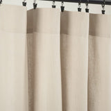 Lush Decor Belgian Flax Prewashed Linen Rich Cotton Blend Window Curtain Pane...