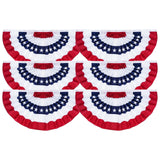 ROTERDON American Flag Bunting - 3x6 ft (6 PCS), Made in USA, Outdoor Patriot...