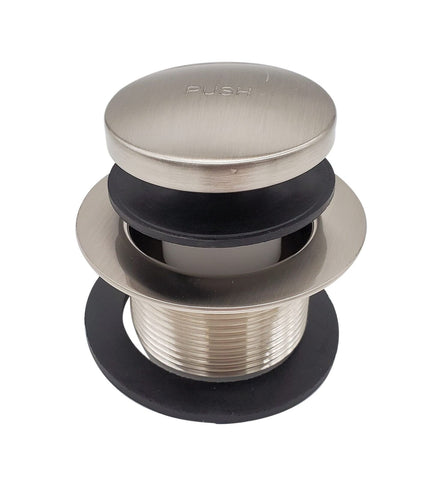 Westbrass 7931817-DC-07 18" Tip-Toe Drain Trim with 2-Hole Overflow Faceplate...