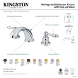 Kingston Brass KB975AL Victorian Widespread Lavatory Faucet with Metal lever ...