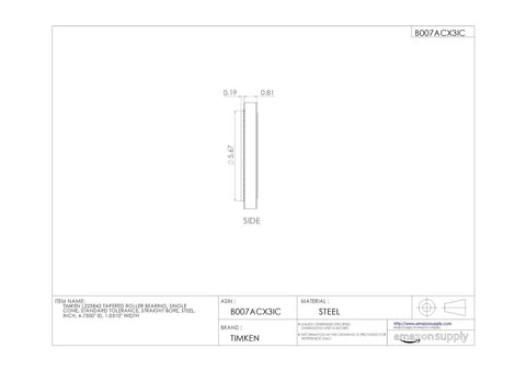 Timken Tapered Roller Bearing Cone - L225842