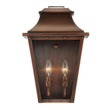 HomeRoots Coventry 2-Light Copper Patina Pocket Wall Light