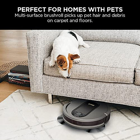 Shark AV911S EZ Robot Vacuum with Self-Empty Base, Bagless, Row-by-Row Cleani...