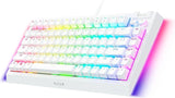 Razer BlackWidow V4 75% Mechanical Gaming Keyboard: Hot-swappable White