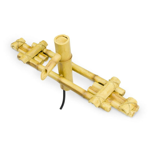 Aquascape Adjustable Pouring Bamboo Fountain for Ponds and Water Gardens, Pol...