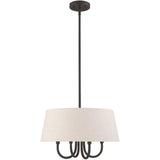 Livex Lighting 50804-92 Belclaire - Four Light Chandelier, English Bronze Fin...